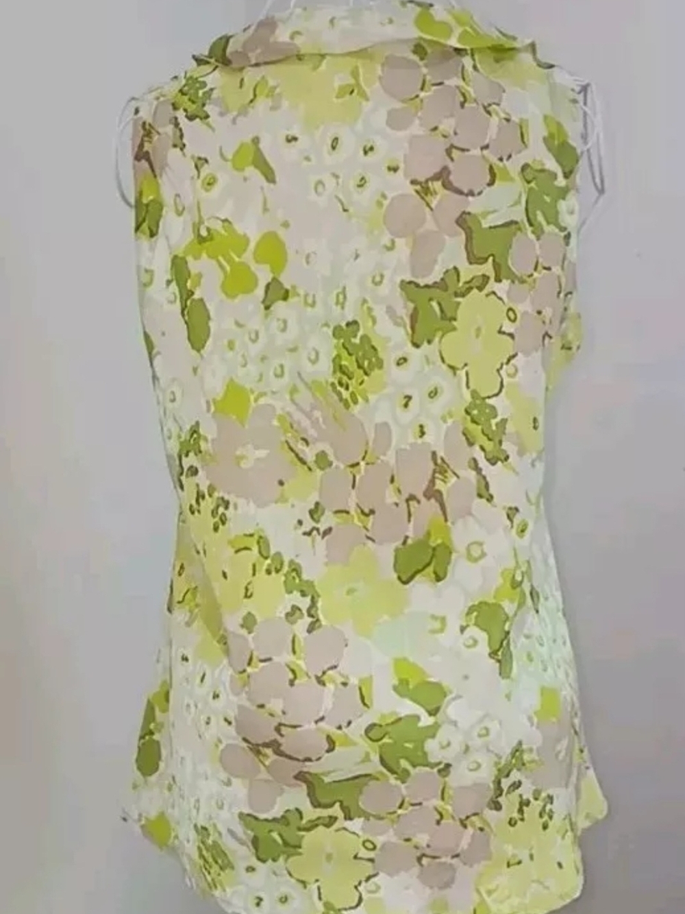 Banana Republic Citrus Floral Ruffle Neck Blouse - XL NWT - Picture 2 of 3